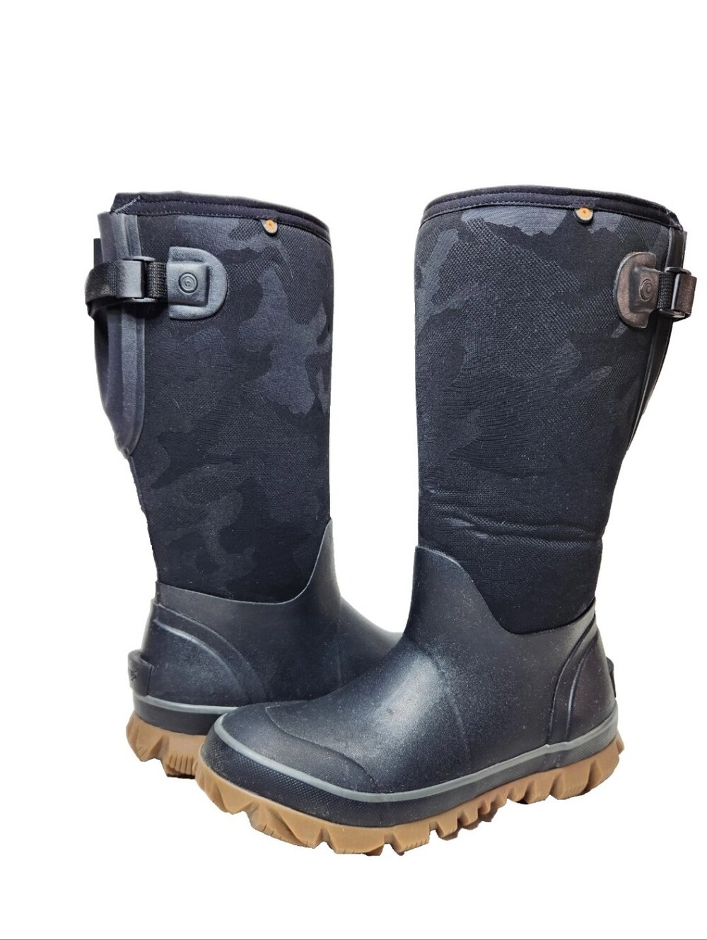 BOGS Whiteout Tall Adjustable Calf Urban Camo Sz 7 Waterproof Insulated Boots